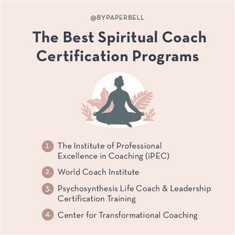 best spiritual coach certification